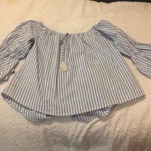 Off the shoulder shirt, never worn!